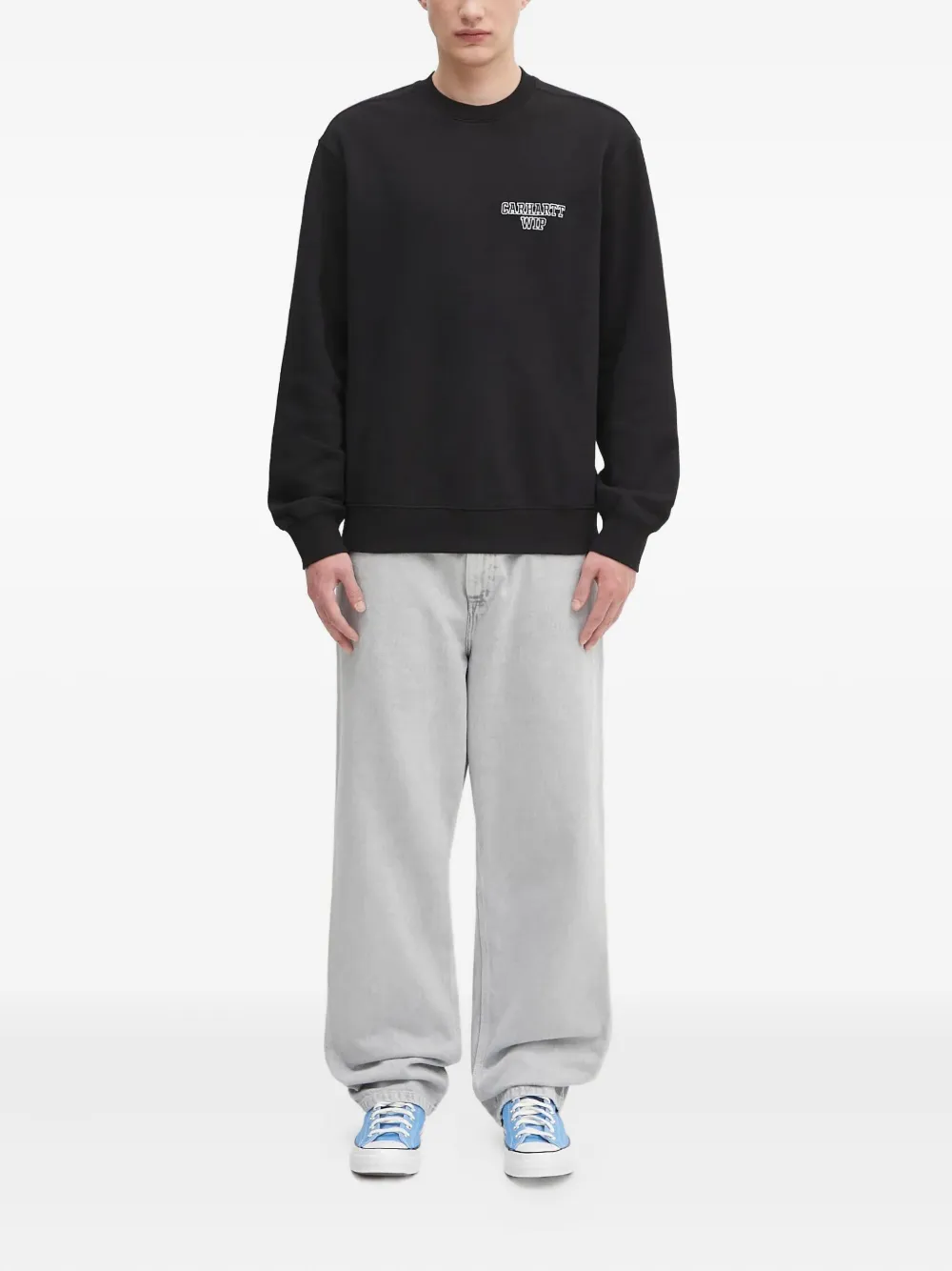 Carhartt WIP Single Knee double-pocket carpenter jeans Grijs