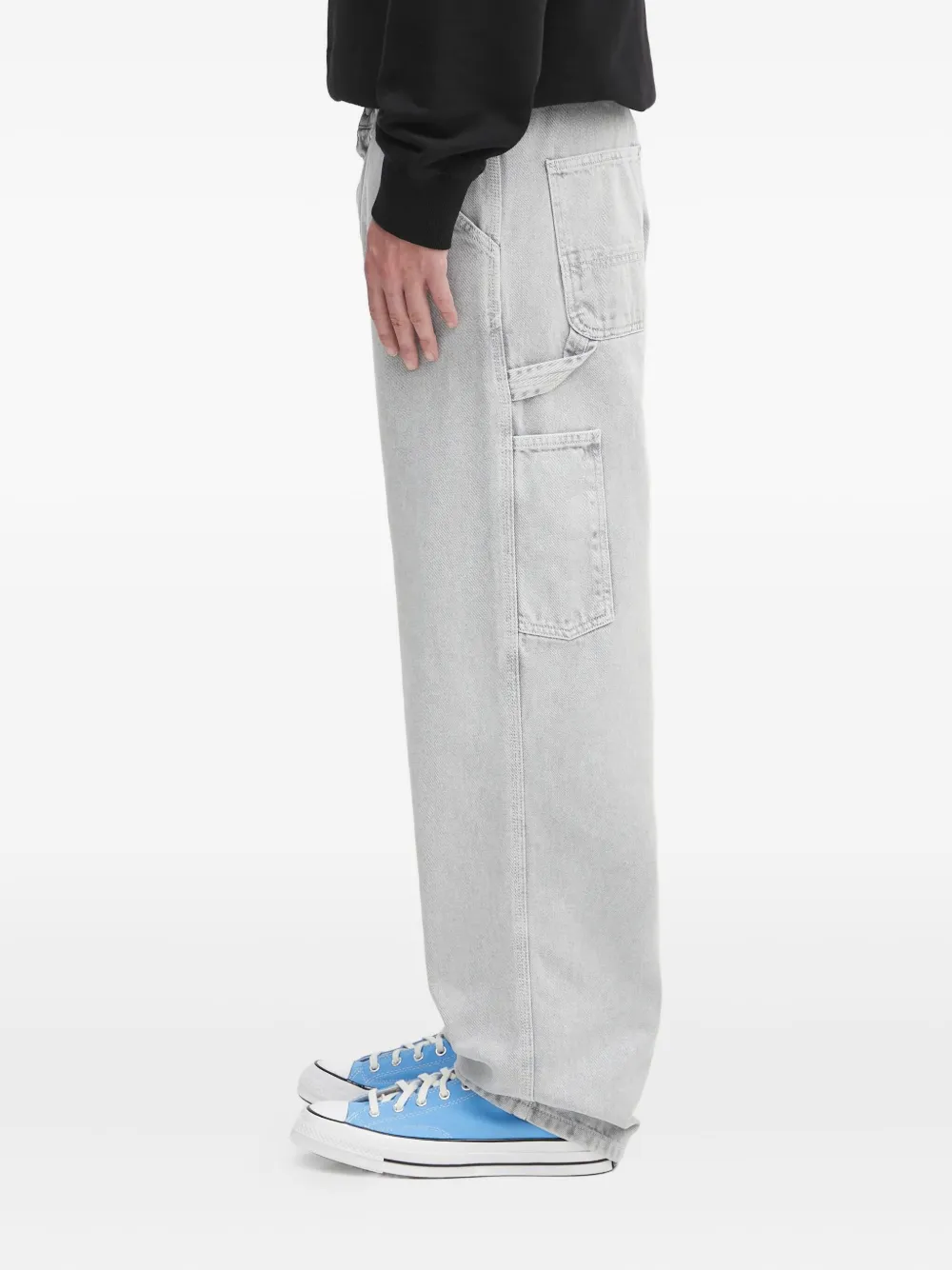 Carhartt WIP Single Knee double-pocket carpenter jeans Grijs