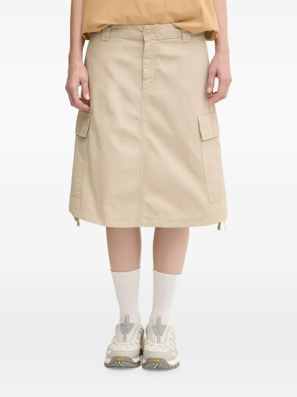 Carhartt W' Kingston Cargo-pockets Midi Skirt In Neutral
