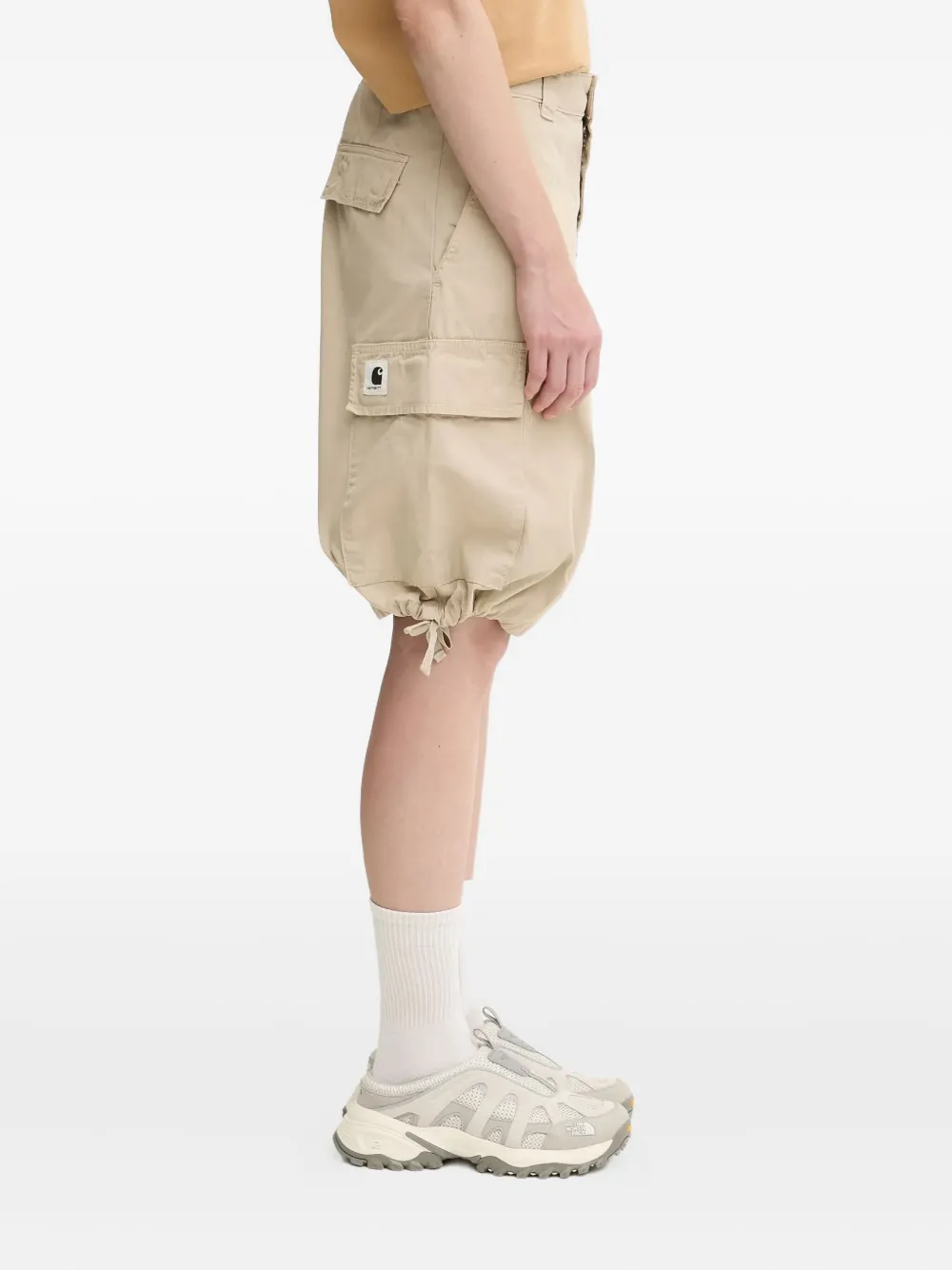 Carhartt WIP W' Kingston midi-rok met cargo zakken Beige