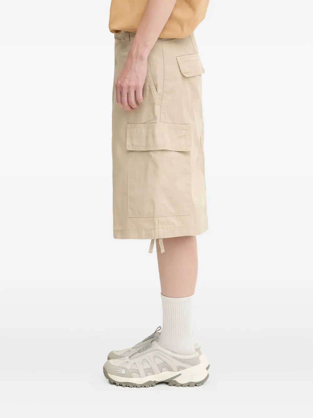 Carhartt WIP W' Kingston midi-rok met cargo zakken Beige