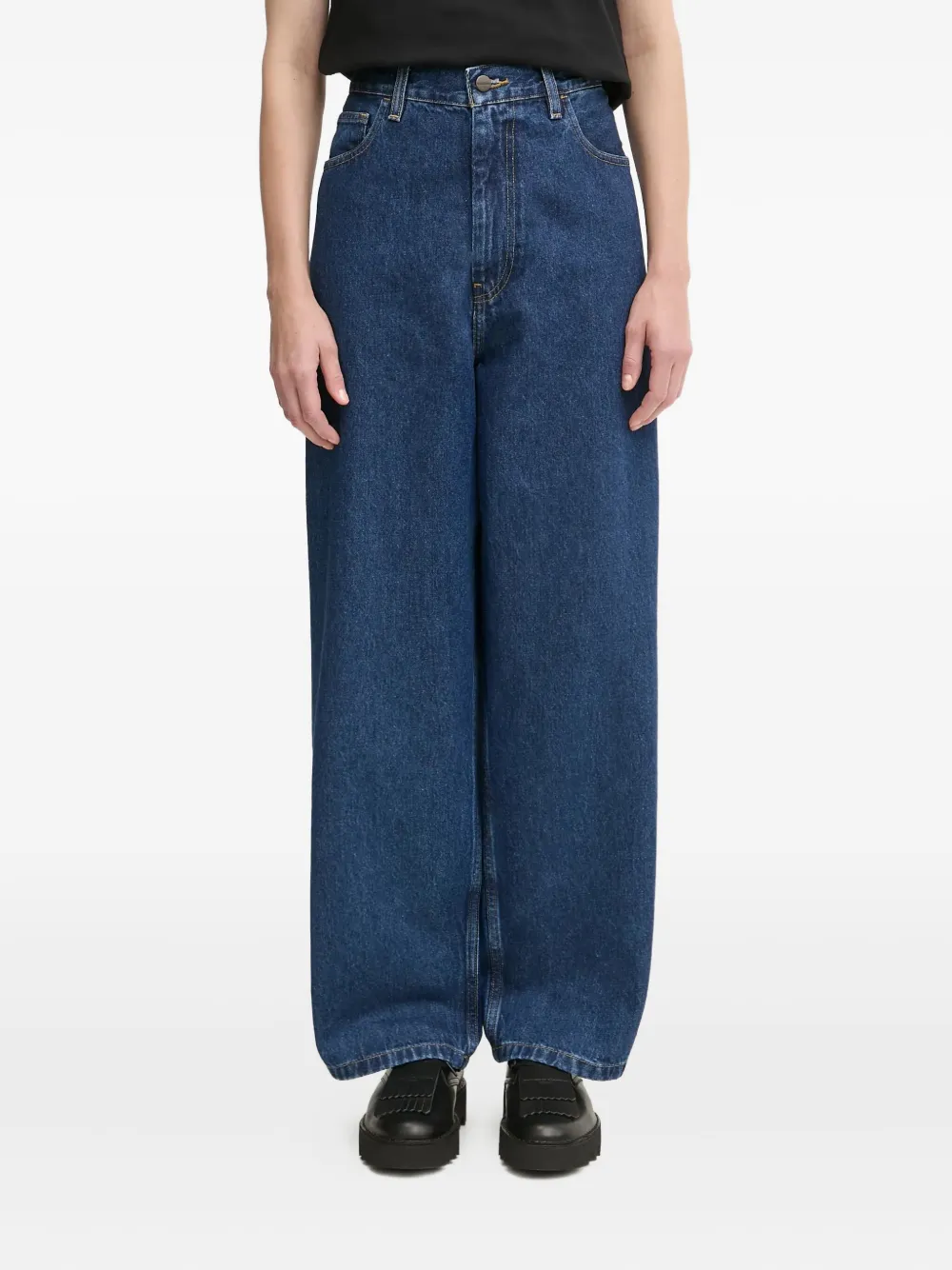 Carhartt WIP Brandon high-waist jeans Blauw