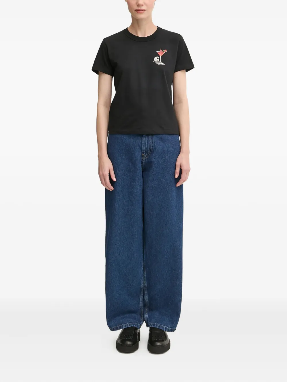 Carhartt WIP Brandon high-waist jeans - Blauw