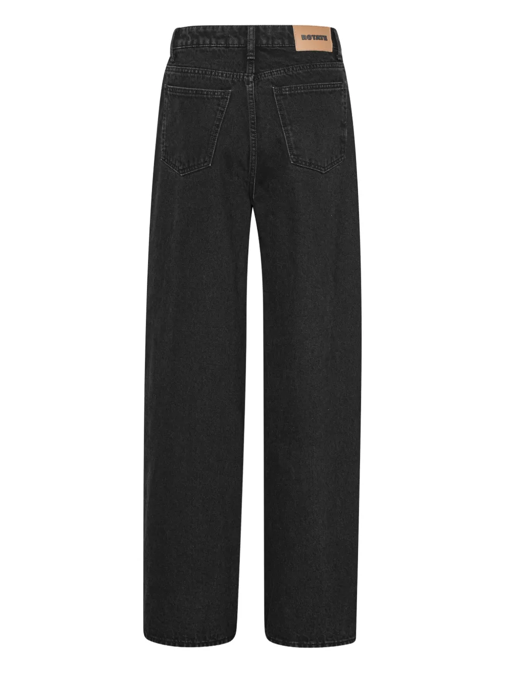 Rotate Birger Christensen Rotate Black Jeans With Decorative Buttons In Black