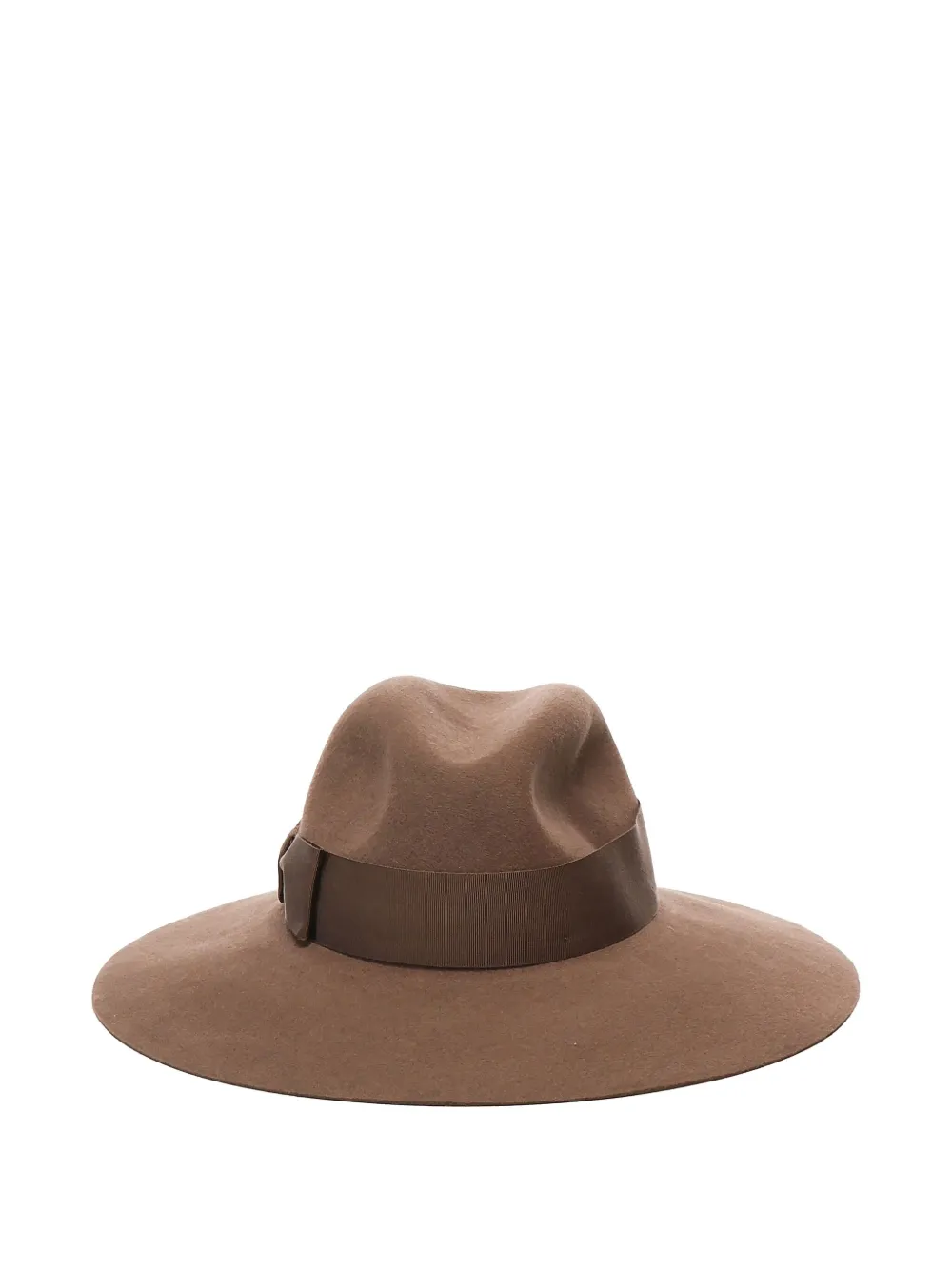 wide-brim felt hat