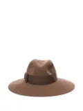 Borsalino wide-brim felt hat - Brown