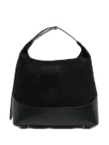 Elleme large Loop suede leather shoulder bag - Black