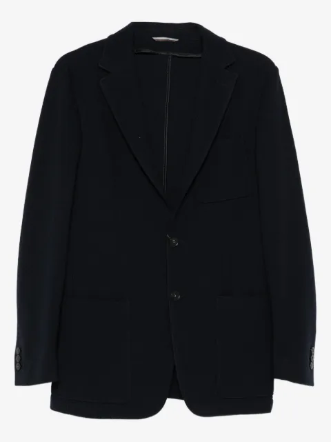 Canali blazer en maille à poches plaquées