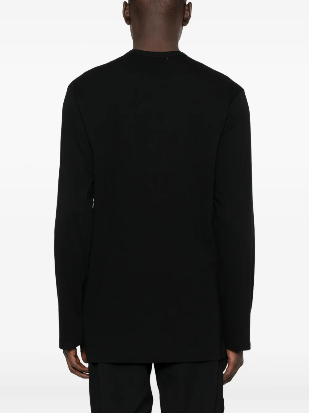 Yohji Yamamoto T-shirt met print Zwart
