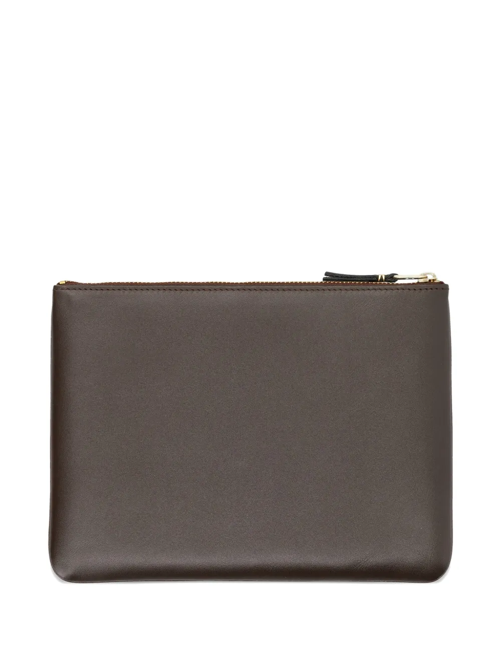 Comme Des Garçons Wallet zip-top leather wallet Bruin