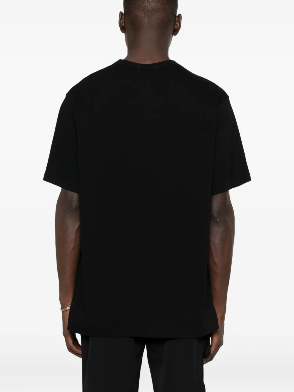 Yohji Yamamoto T-shirt met grafische print Zwart