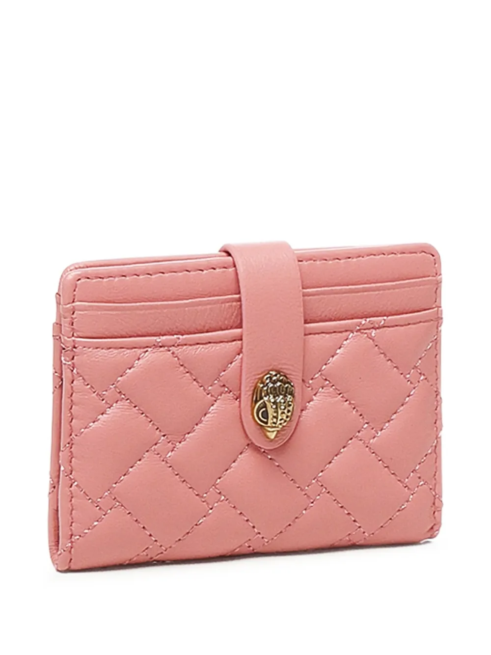 Kurt Geiger London quilted clasp wallet | Pink | Image 1