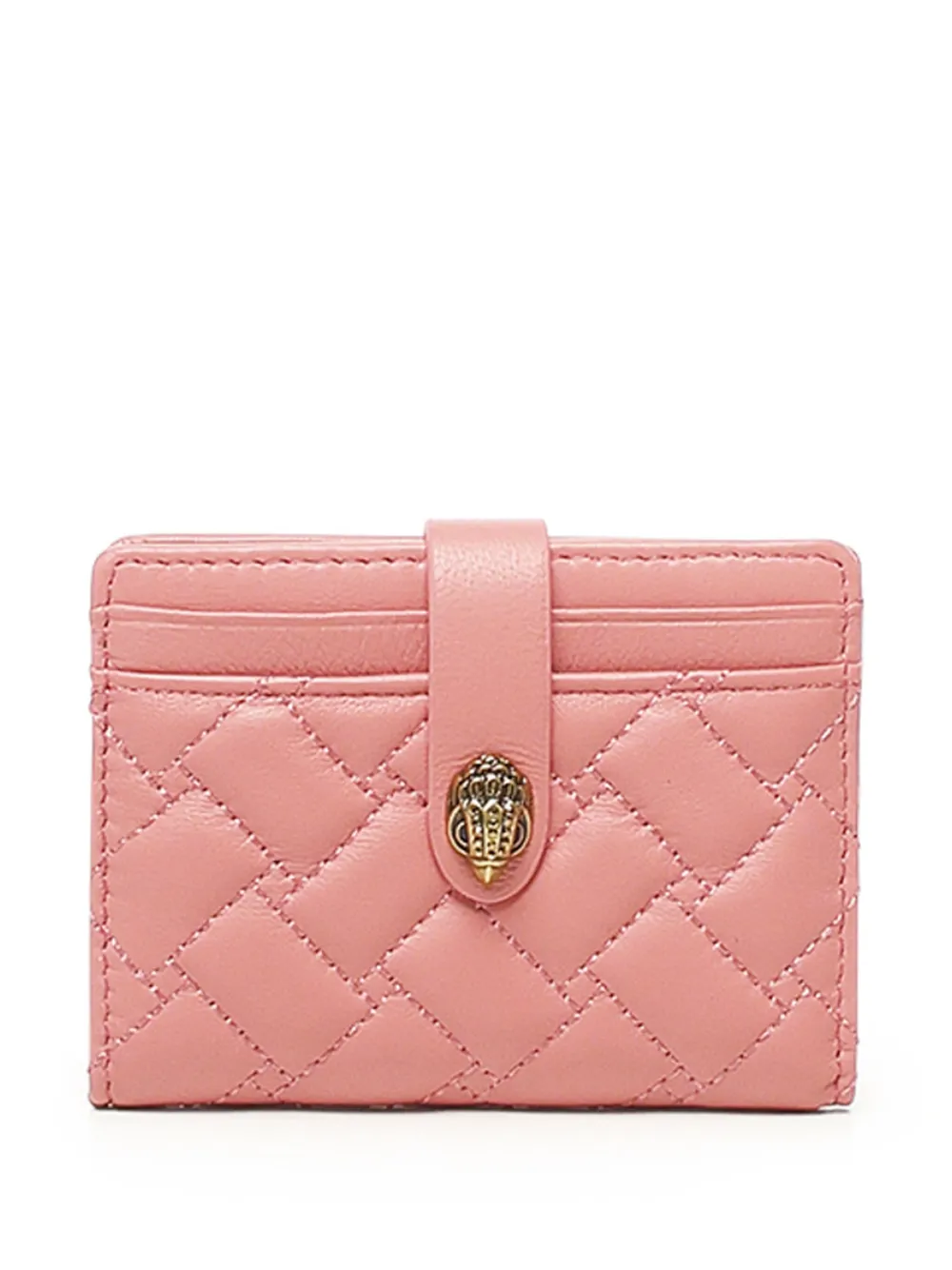 Kurt Geiger London quilted clasp wallet | Pink | Image 1