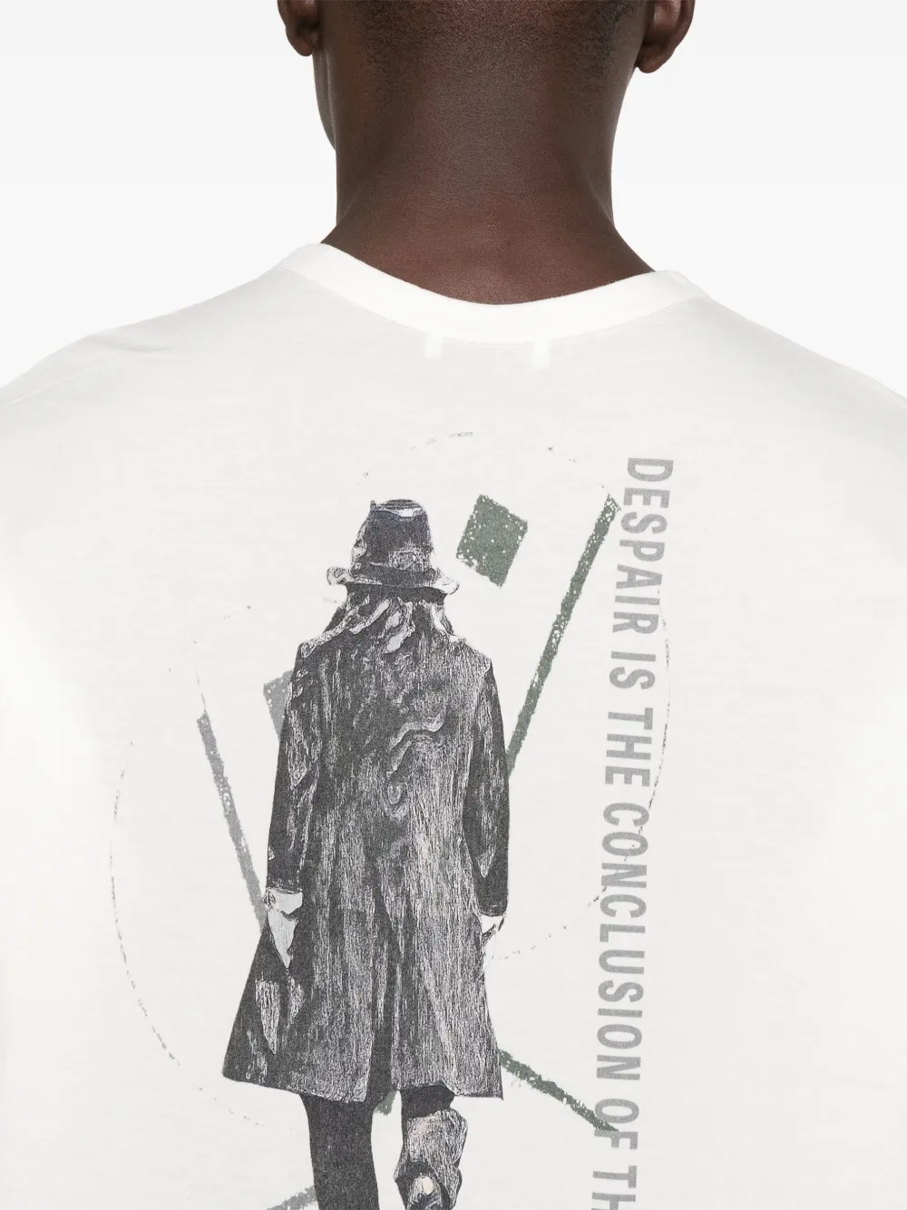 Yohji Yamamoto Katoenen T-shirt met korte mouwen Wit