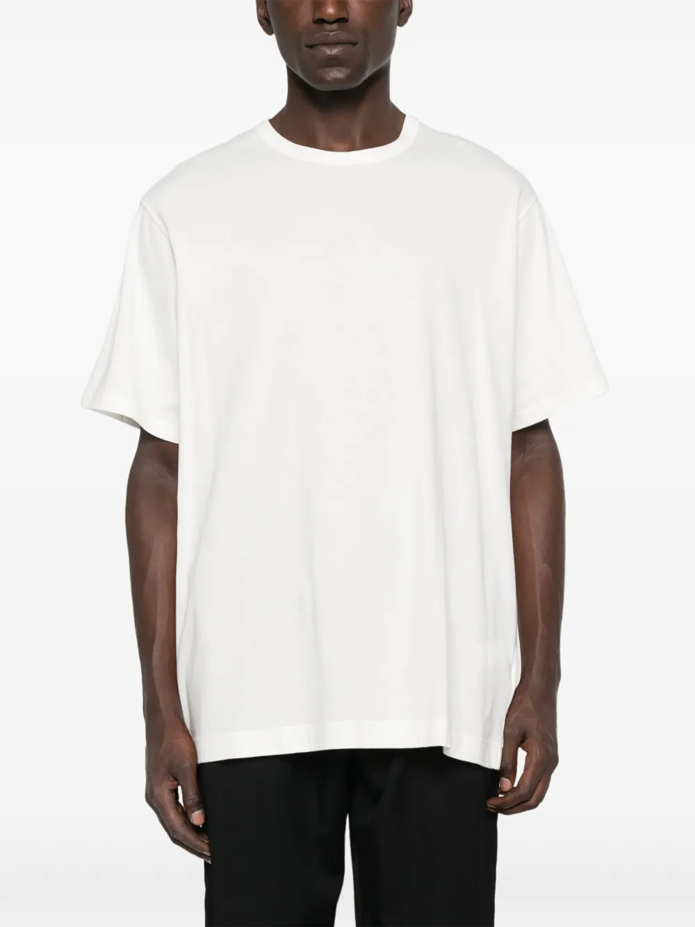 Yohji Yamamoto Katoenen T-shirt met korte mouwen Wit