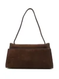 Elleme Long Papillon suede top-handle shoulder bag - Brown