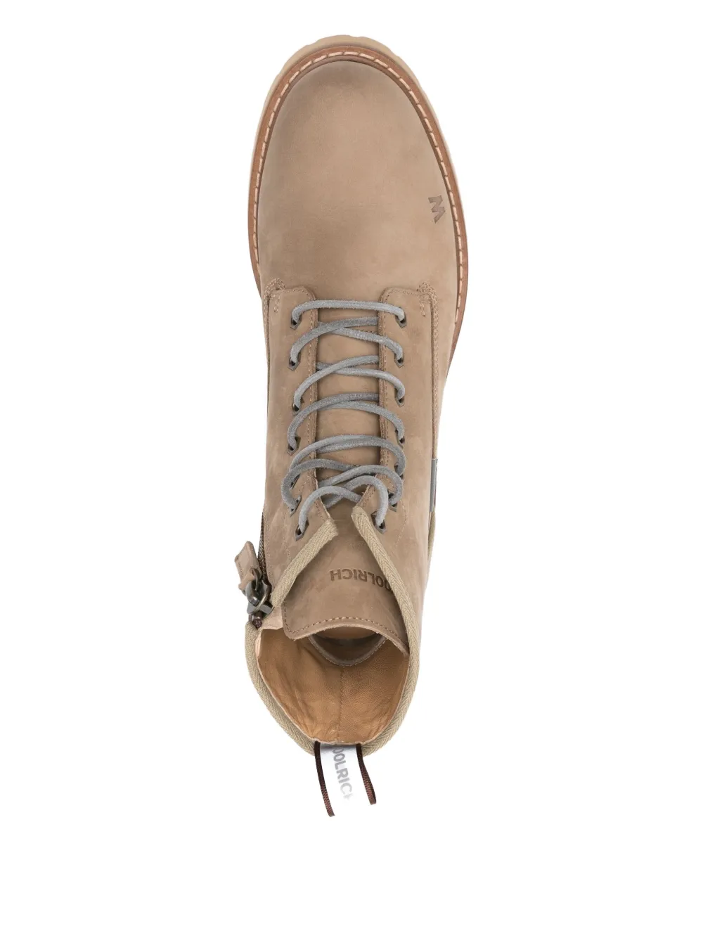 Woolrich 40mm lace-up leather boots Neutrals