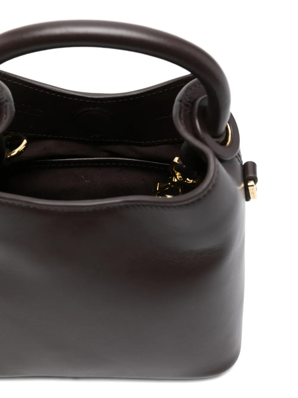 Elleme Madeleine Leather Top-handle Tote Bag In Brown