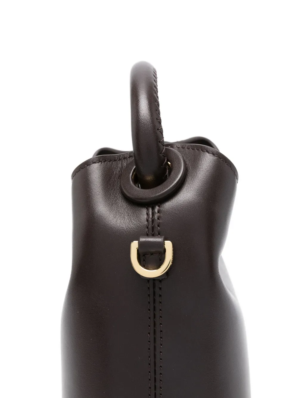 Elleme Madeleine Leather Top-handle Tote Bag In Brown