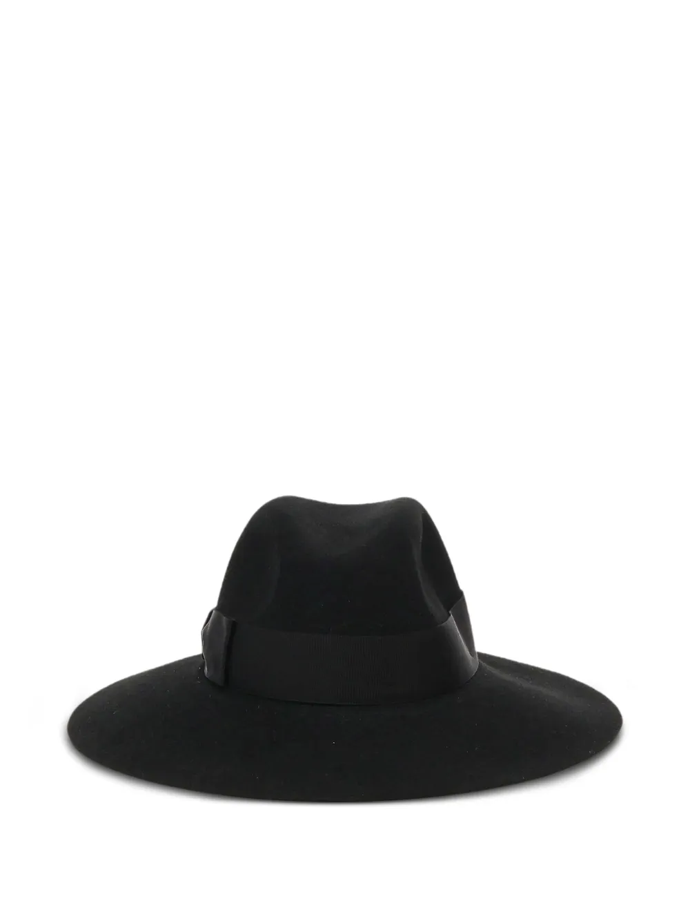 Borsalino Detailed Felt Hat In Black