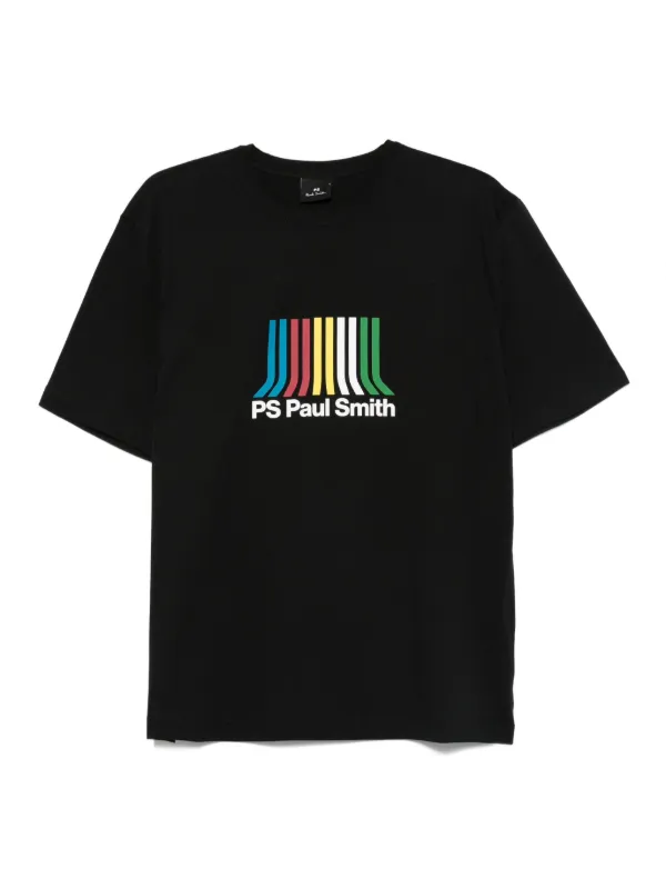 PS Paul Smith マルチストライプ Tシャツ | ブラック | FARFETCH JP