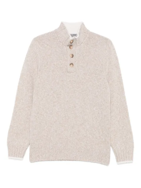 Vengera button-fastening wool sweater