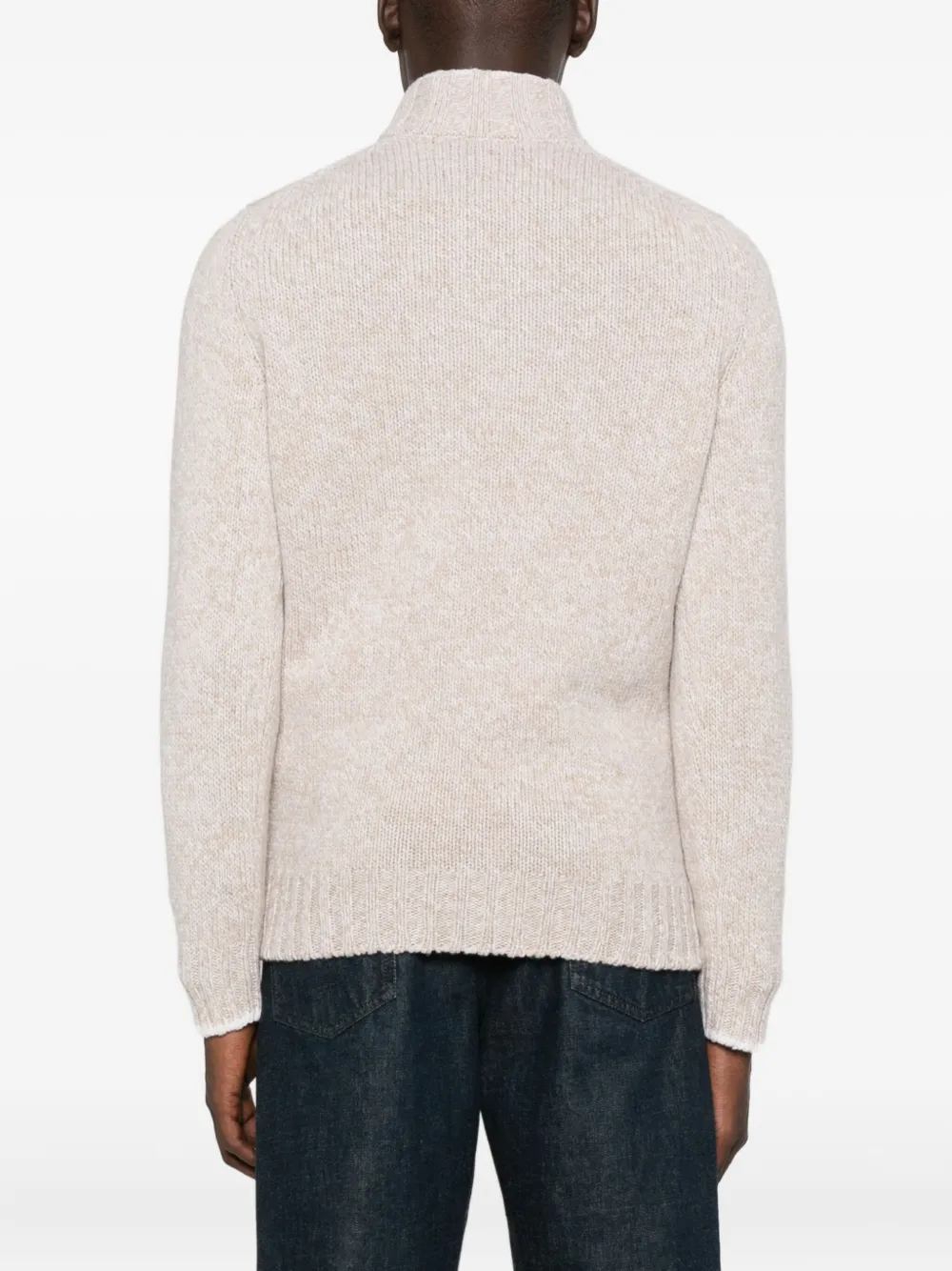 Vengera Button-fastening Wool Sweater In Neutral
