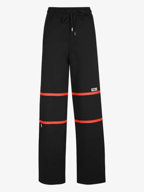 GCDS logo-stripe drawstring trousers
