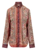 Pierre-Louis Mascia paisley-print long-sleeve shirt - Red