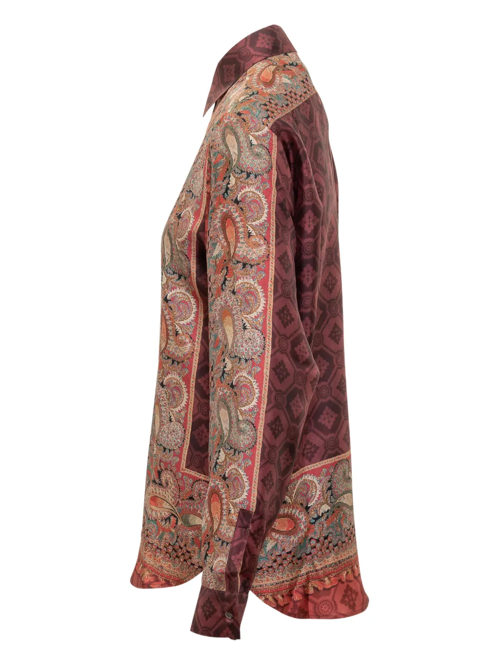 Pierre-Louis Mascia paisley-print long-sleeve shirt Rood