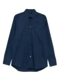 ETRO logo-embroidered button-down shirt - Blue