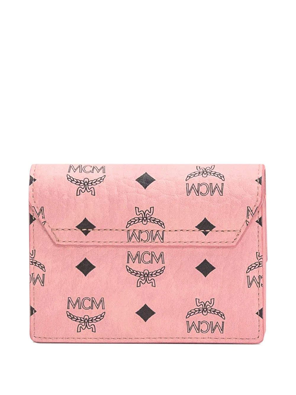 MCM Aren chain wallet - Roze