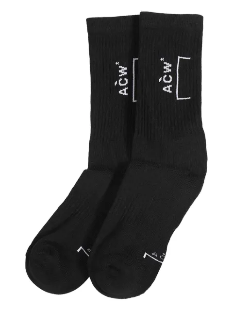 A-COLD-WALL* logo cotton-blend socks