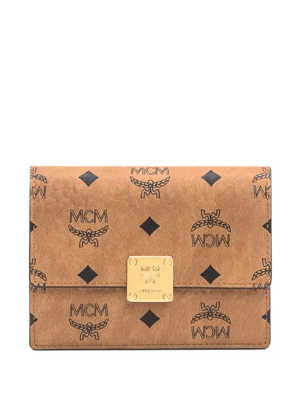 MCM Visetos logo-plaque Cross Body Bag | Brown | FARFETCH