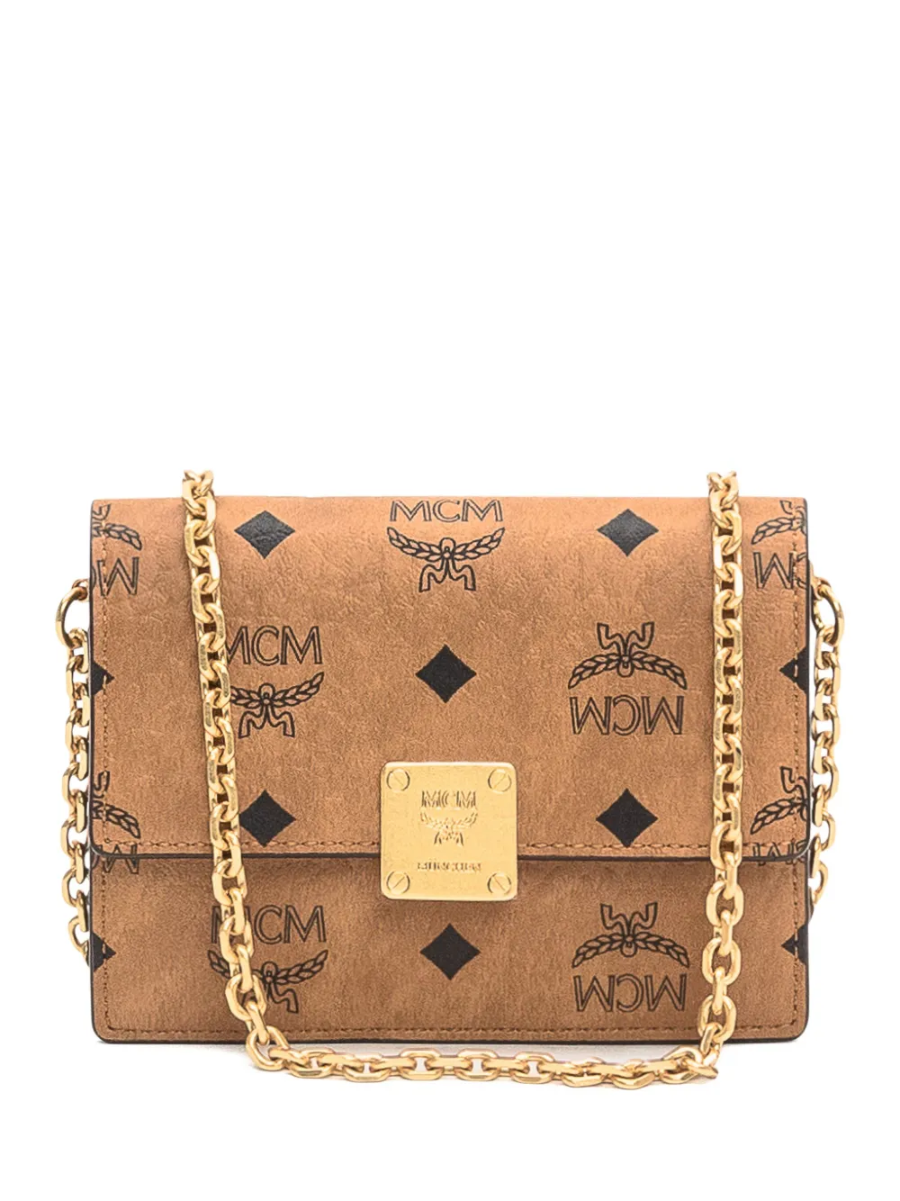 MCM Visetos logo-plaque cross body bag | Brown | Image 1