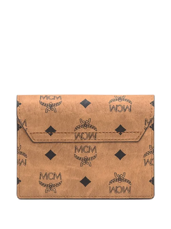 mcm ロゴプリント ボディバッグ ブラウン MCM Visetos logo-plaque Cross Body Bag | Brown | FARFETCH