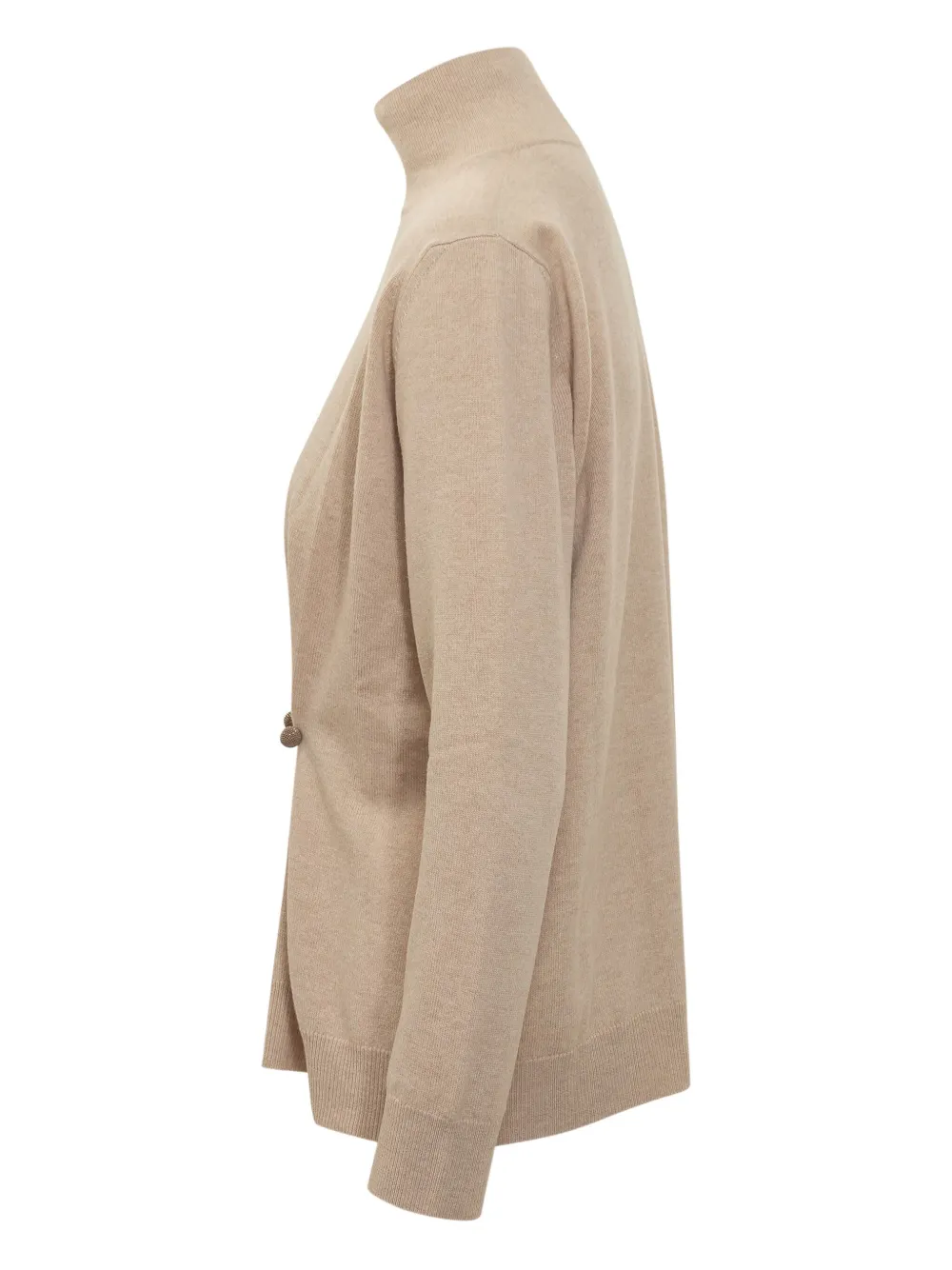 Fabiana Filippi Button-detail Sweater In Brown