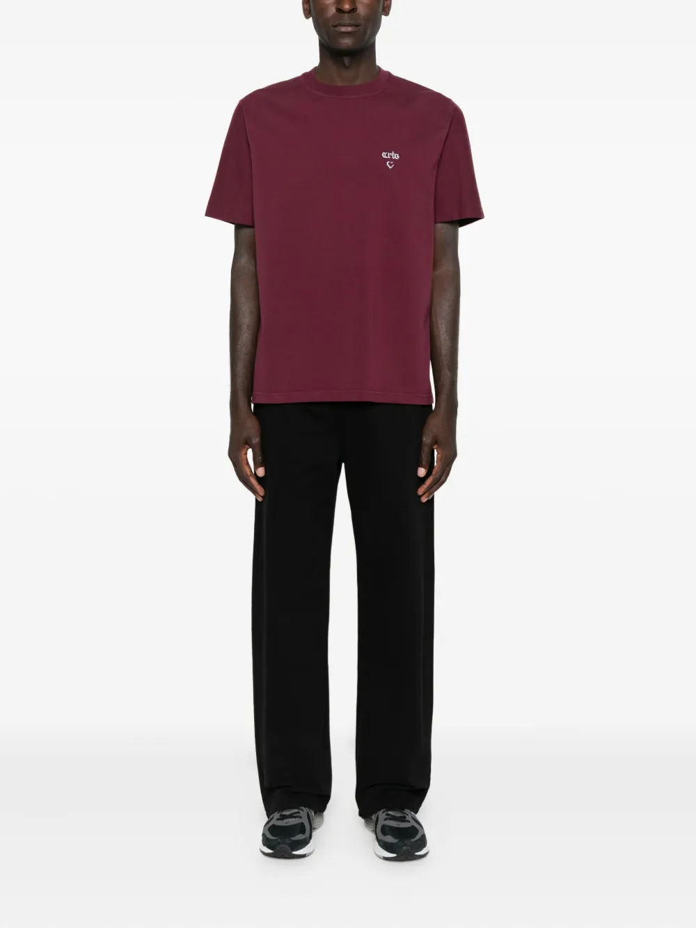 Arte Antwerp T-shirt met hartlogo - Rood