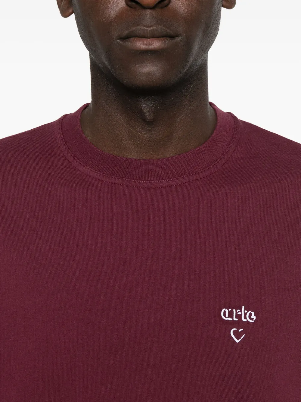 Arte Antwerp T-shirt met hartlogo Rood