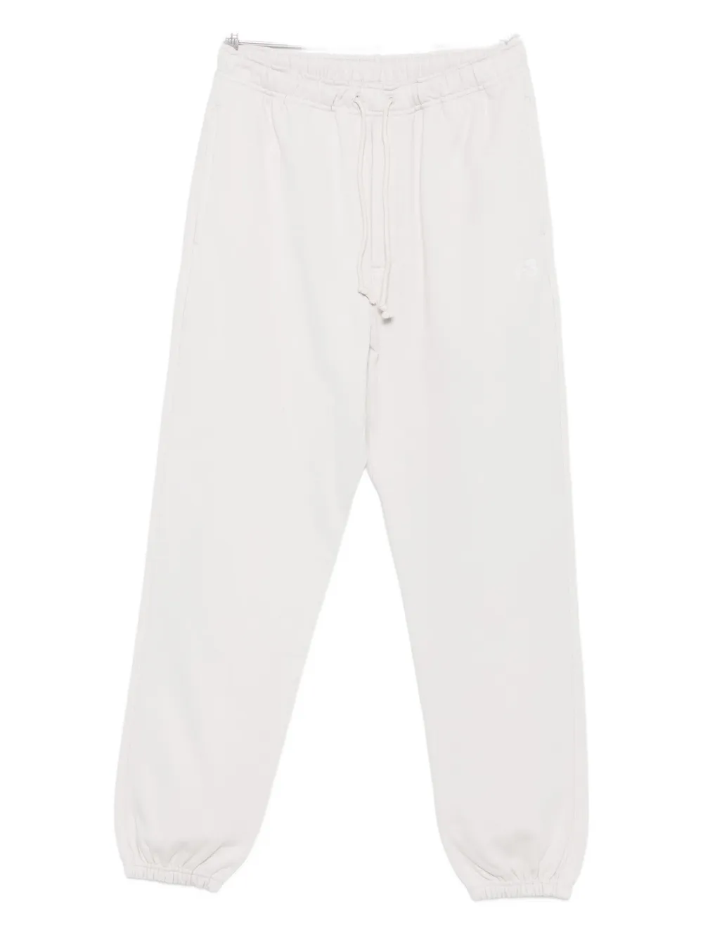 Y-3 elastic-cuffed drawstring trousers Beige