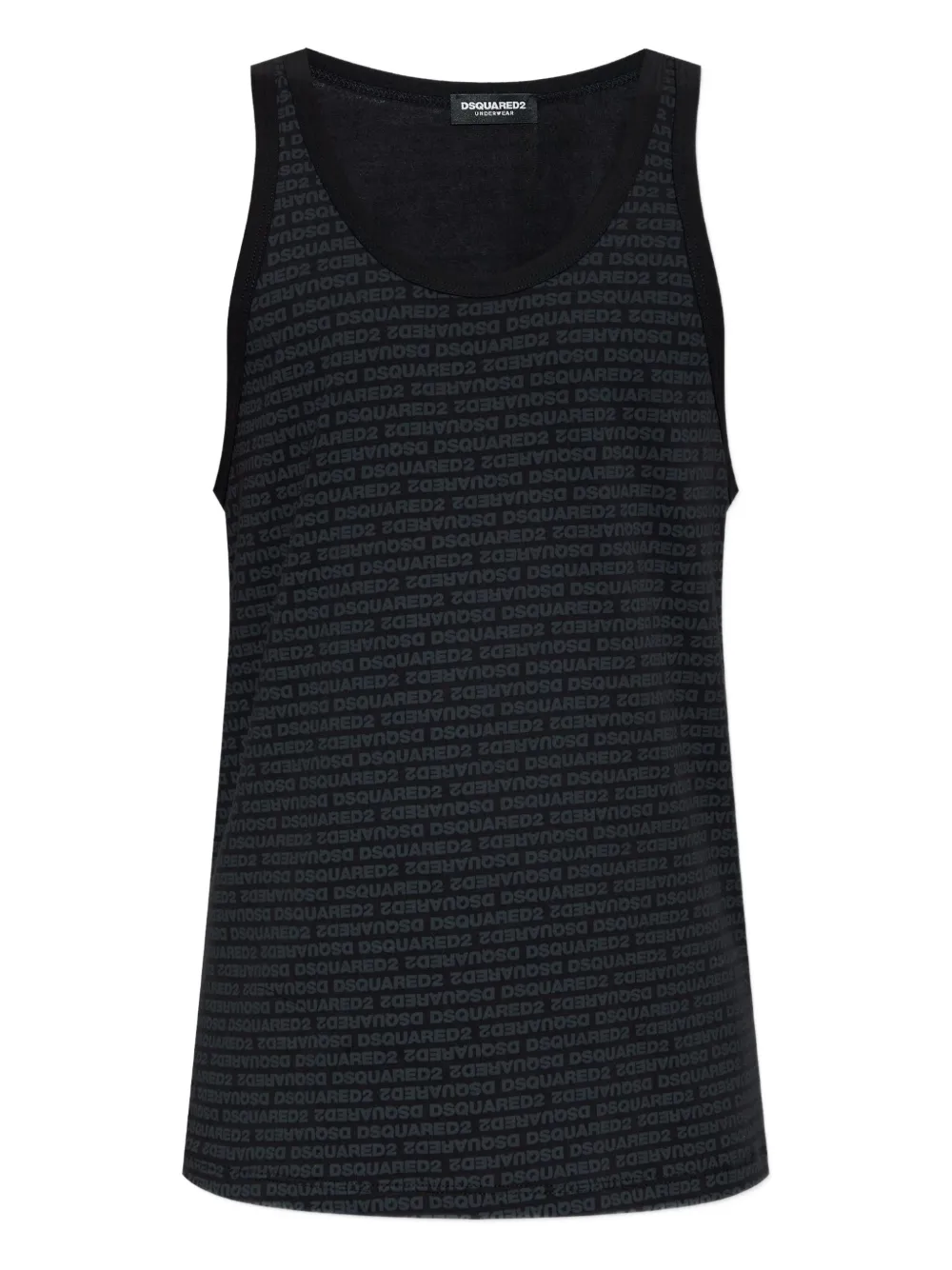 DSQUARED2 logo-print tank top Zwart