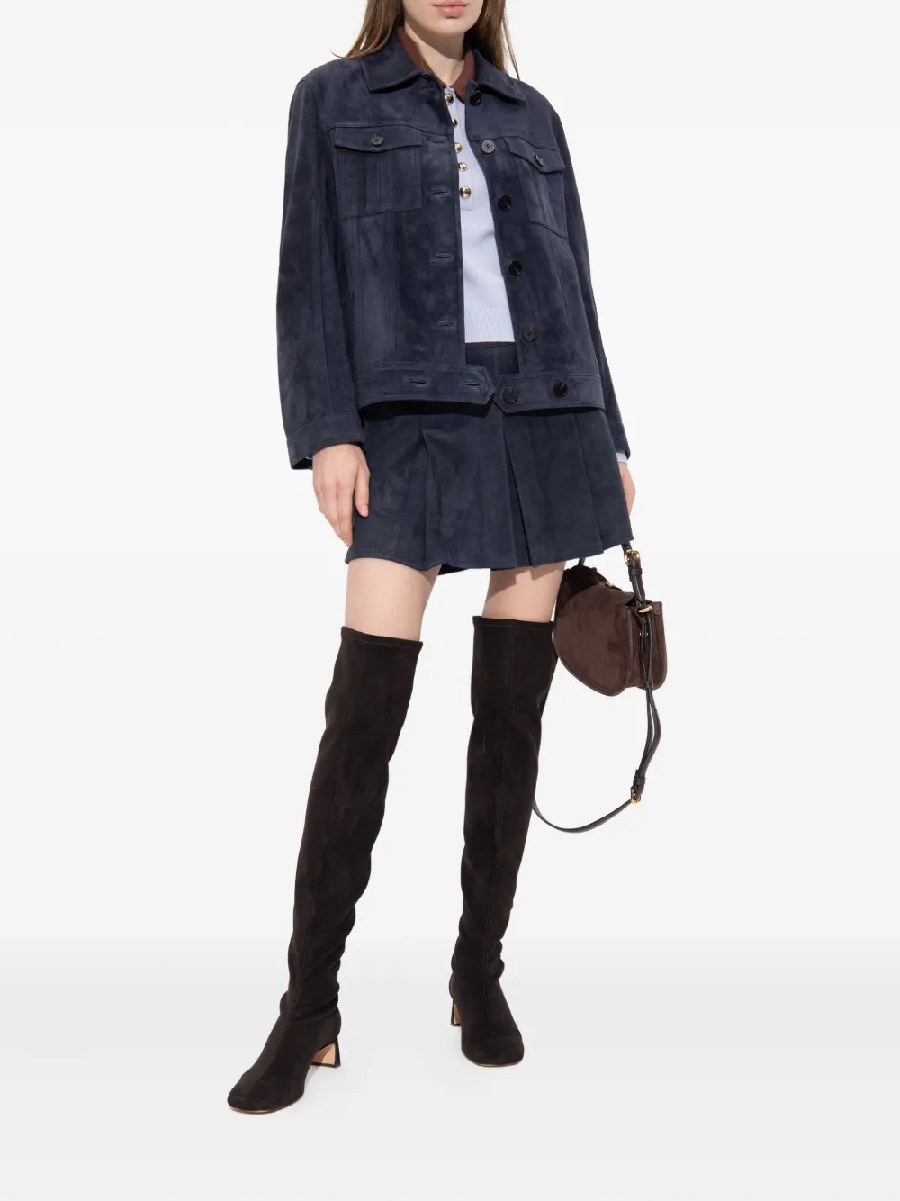 Odissì 50mm suede over-the-knee boots Brown