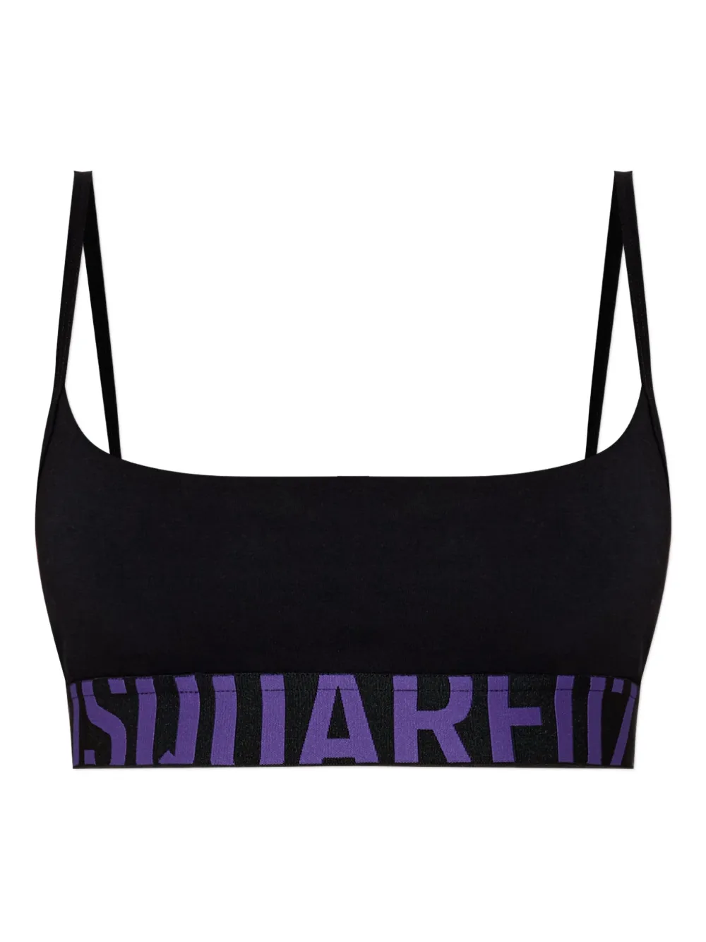 DSQUARED2 Bralette met logoband Zwart