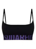 DSQUARED2 logo-band bralette - Black