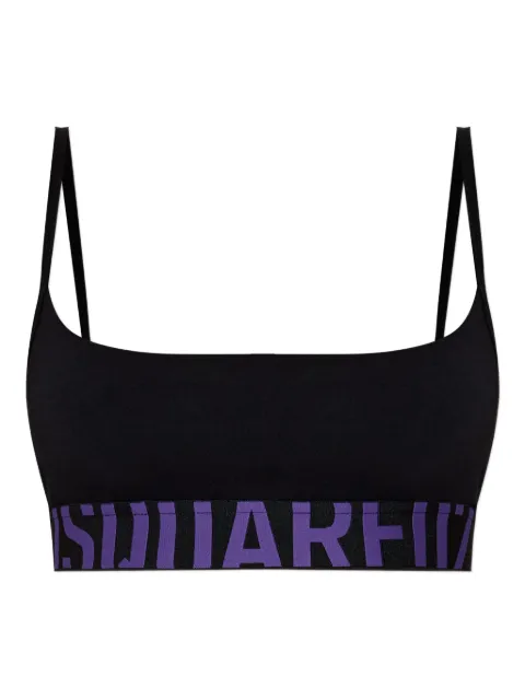 DSQUARED2 logo-band bralette