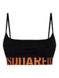 DSQUARED2 logo-band bralette - Grey