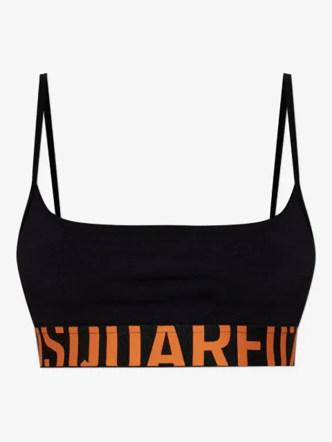 DSQUARED2 logo-band bralette