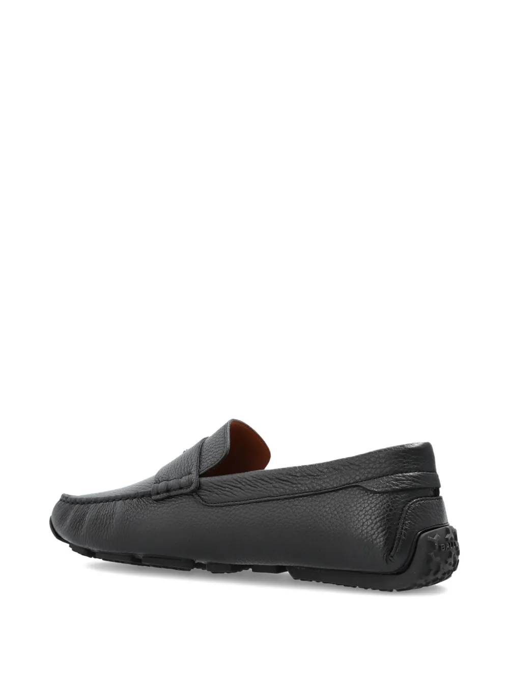 Bally Pilot Driver Leather Loafers In Black