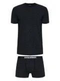 DSQUARED2 logo-print pajama set - Black