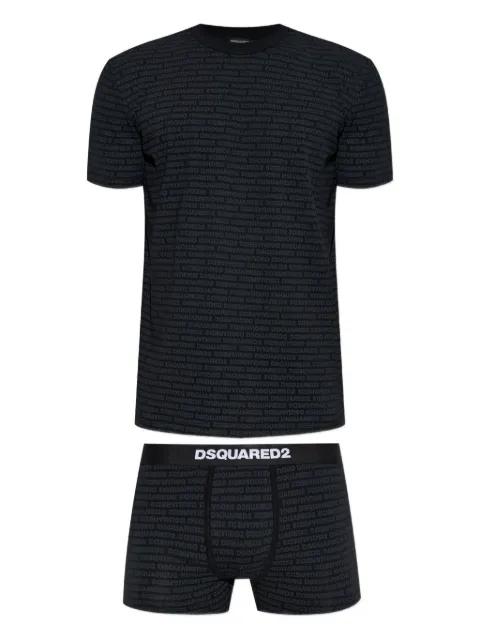 DSQUARED2 logo-print pajama set